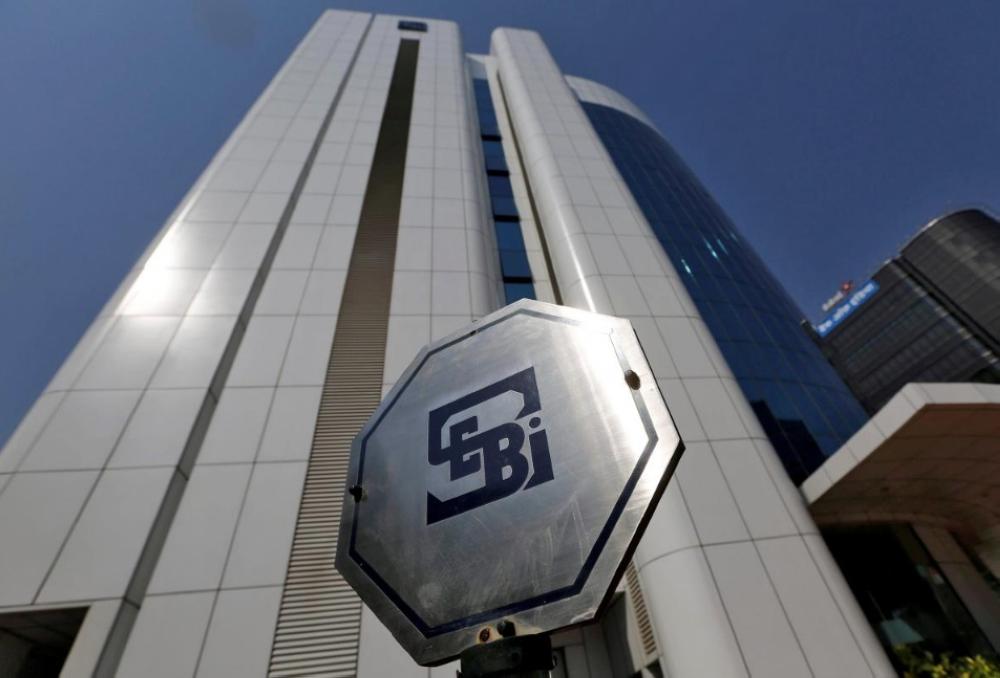 The logo of the Securities and Exchange Board of India (SEBI) is pictured on the premises of its headquarters in Mumbai, India, in this file photo. — Reuters