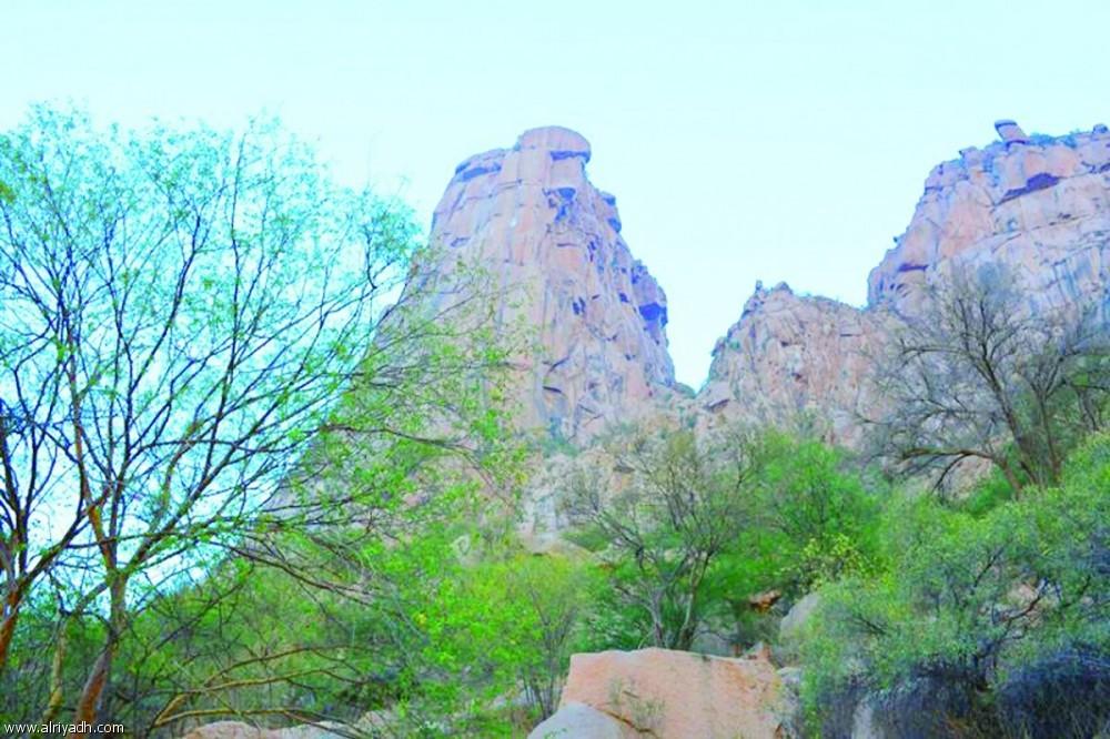 The towering mountains of Al-Makhwah