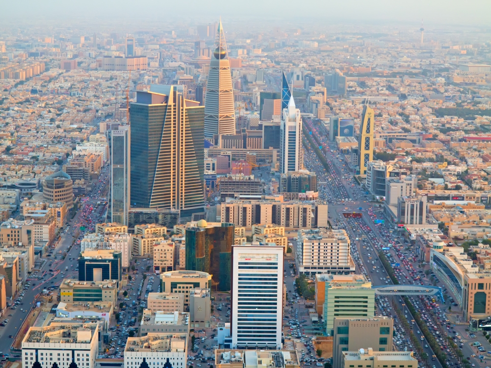  Aerial view of Riyadh downtown. — Courtesy photo