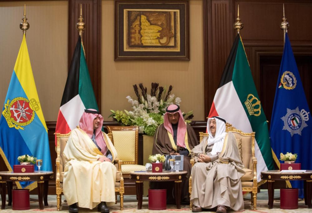 Kuwait’s Emir receives Saudi Interior Minister