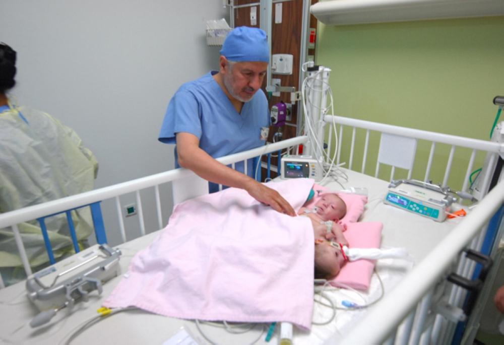 Palestinian Siamese twins separation surgery successful
