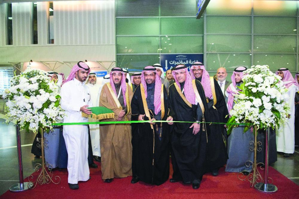 Deputy Minister of the Ministry of Energy, Industry and Mineral Resources Eng. Saleh Al-Sulami inaugurates the 15th edition of the Saudi Exhibition for Printing and Packaging 2018 and the Saudi Exhibition for Plastics and Petrochemicals. — Courtesy photo