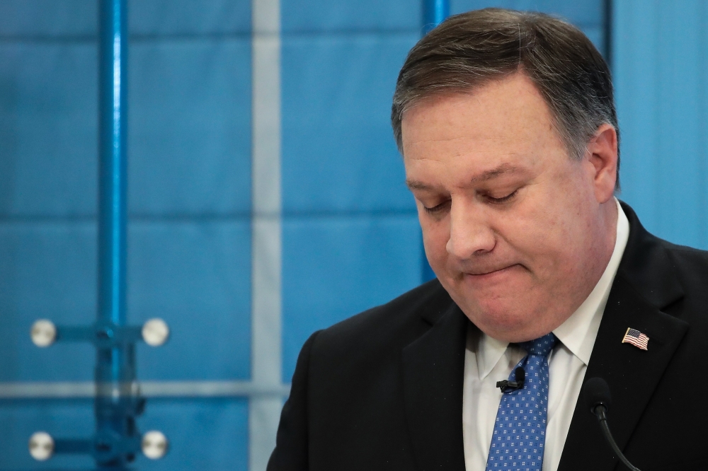 Director of the Central Intelligence Agency (CIA) Mike Pompeo pauses while speaking at the American Enterprise Institute in Washington in this Jan. 23, 2018 file photo. — AFP