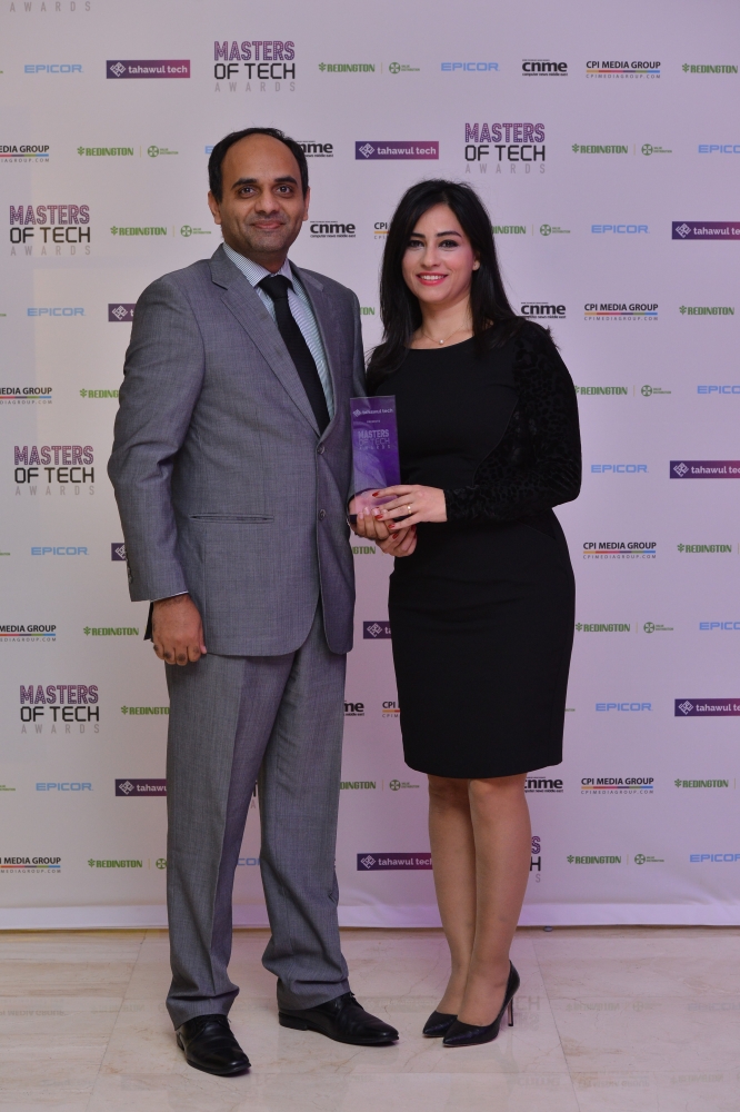 Sage receives the Best Accounting Software in the Middle East at the 2018 Masters of Tech Awards