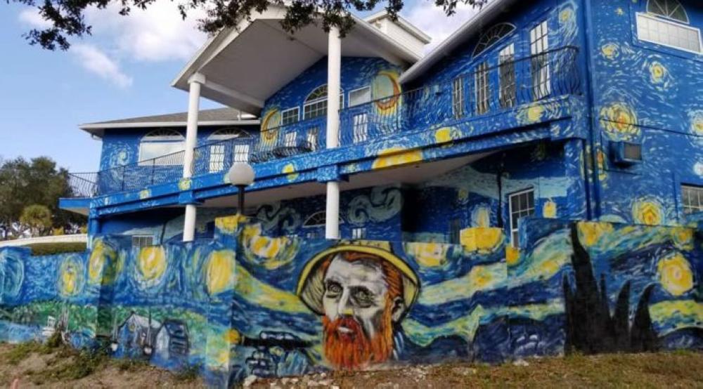 Two homeowners owe thousands of dollars in fines for painting murals emulating a Vincent van Gogh masterpiece on the exterior of their home in Mount Dora, Florida.