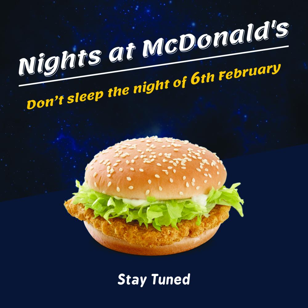 McDonald’s treats patrons to special dinner time on February 6