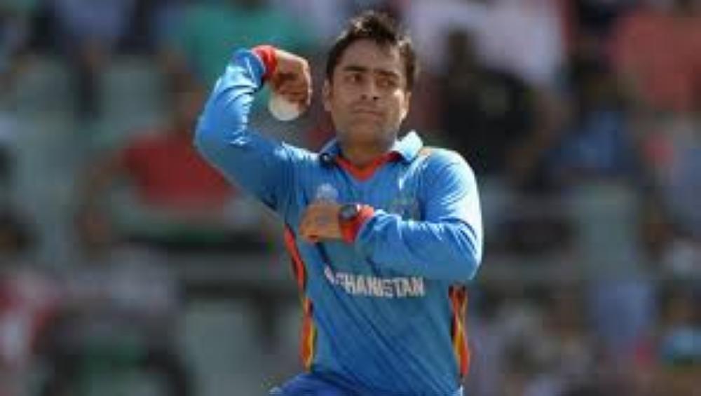 Leg-spin sensation Rashid Khan, seen in this file photo, took five wickets as Afghanistan cruised to a six-wicket win over Zimbabwe in the One-Day tie at Sharjah.
