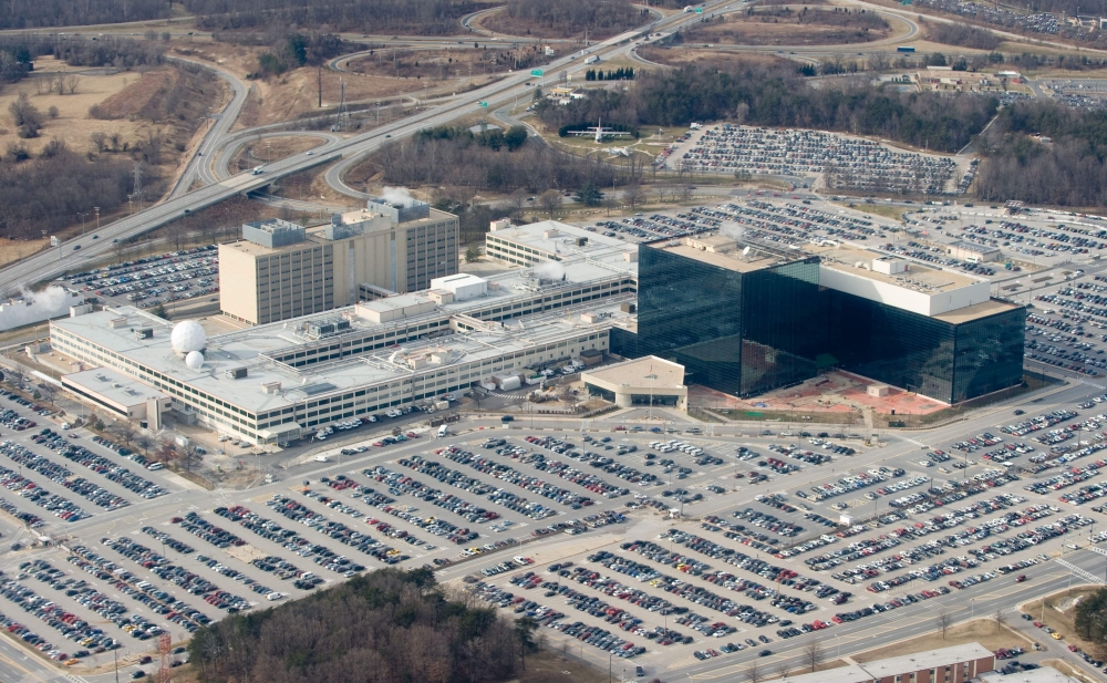National Security Agency (NSA) headquarters at Fort Meade, Maryland, is seen from the air in this file photo. — AFP