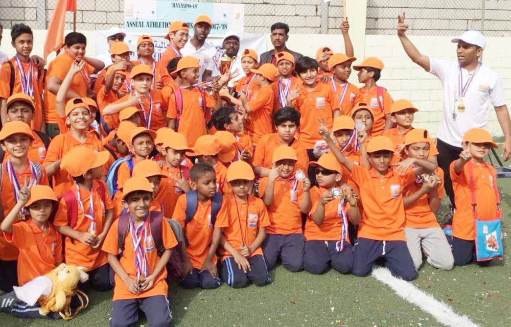 Al Hayat-1 students excel in sports fest