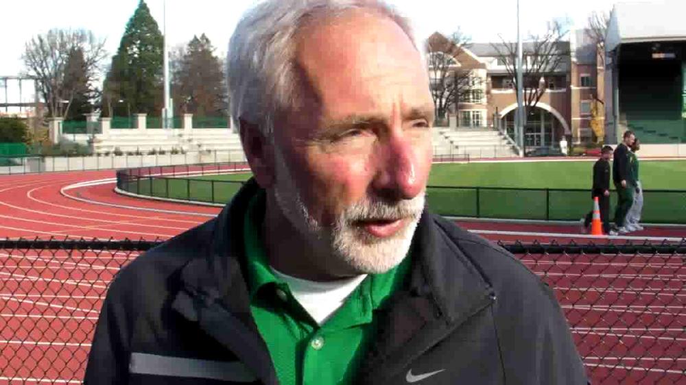File photo shows Vin Lananna, the chief organizer of Oregon's 2021 World Athletics Championships, has been temporarily placed on administrative leave as president of USA Track & Field (USATF).