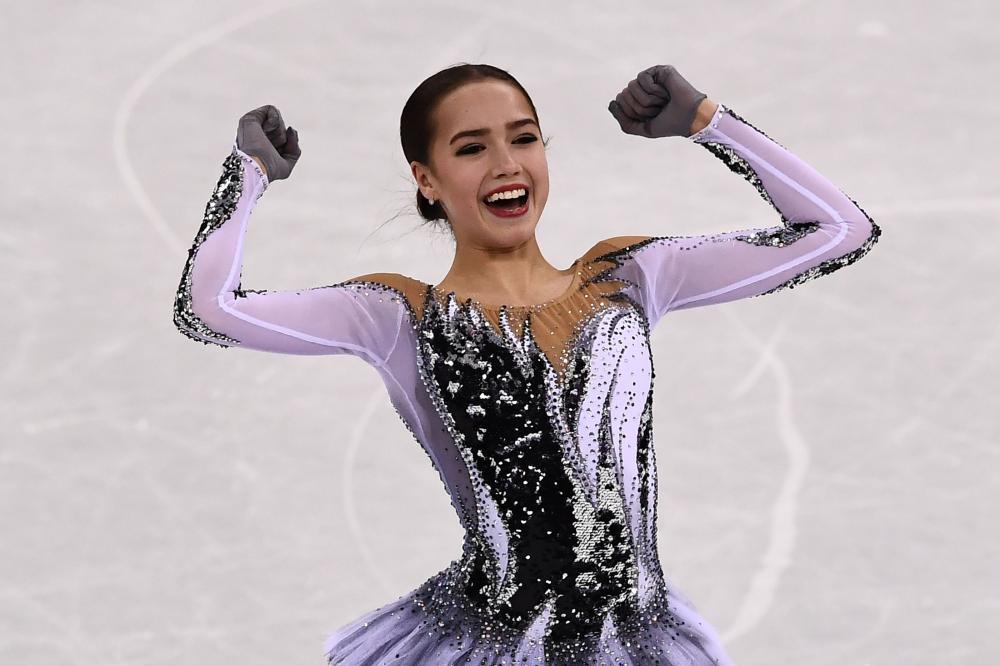 Russia’s Alina Zagitova competes in the women’s single skating short program of the figure skating event during the Pyeongchang 2018 Winter Olympic Games Wednesday. — AFP