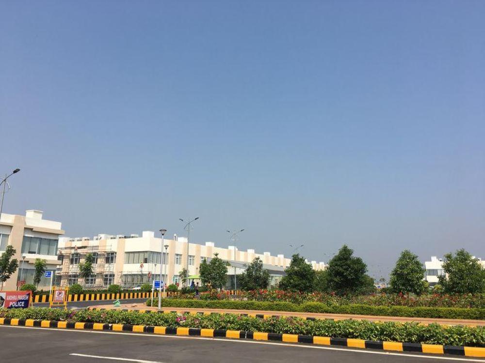 Government offices in Amaravati, the new capital of the south Indian state of Andhra Pradesh, a decades-long, multi-billion dollar project being modeled after Singapore. - Thomson Reuters Foundation