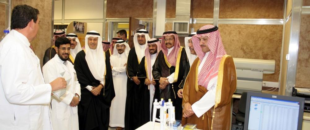 Custodian of the Two Holy Mosques King Salman using a wheelchair through an accessibility obstacle course.