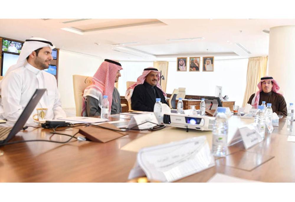 Officials of the Commission for Audio-Visual Media discuss regulations for cinemas at a meeting in Riyadh. — SPA
