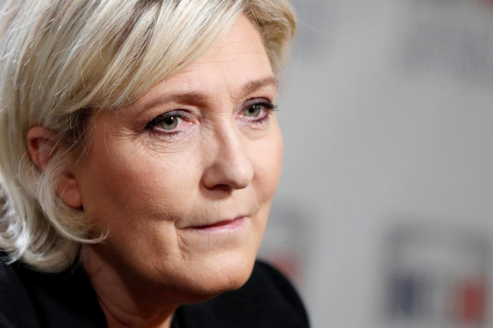 Marine Le Pen, France’s far-right National Front (FN) political party leader, attends a news conference at the National Assembly in Paris in this Jan. 10, 2018 file photo. — Reuters
