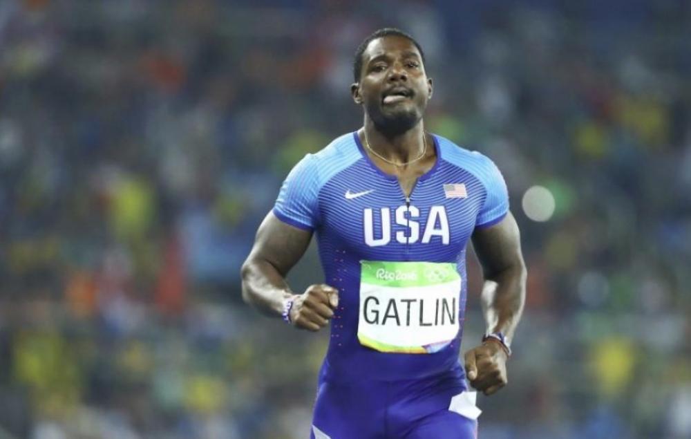 Justin Gatlin (USA) of USA reacts during the Men's 200m Semifinals at the Olympic Stadium, in Rio de Janeiro, Brazil, at the 2016 Rio Olympics. — Reuters