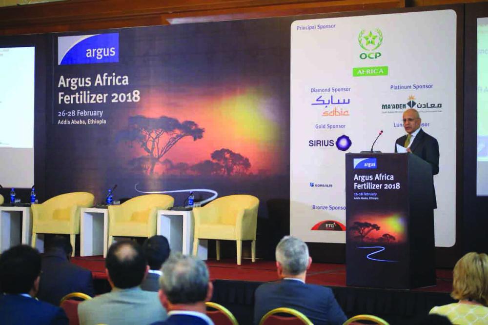 Khalid Al-Rowais speaks at Argus Africa Fertilizer 2018