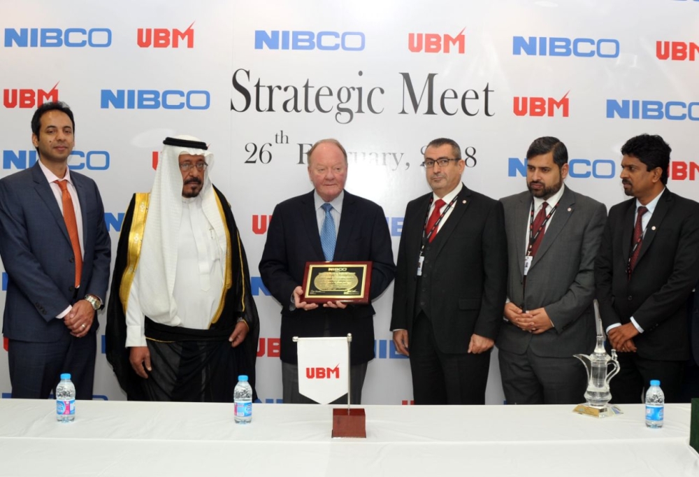Chairman of Nibco Inc, Rex Martin, honored by senior officials of UBM during his visit to Saudi Arabia