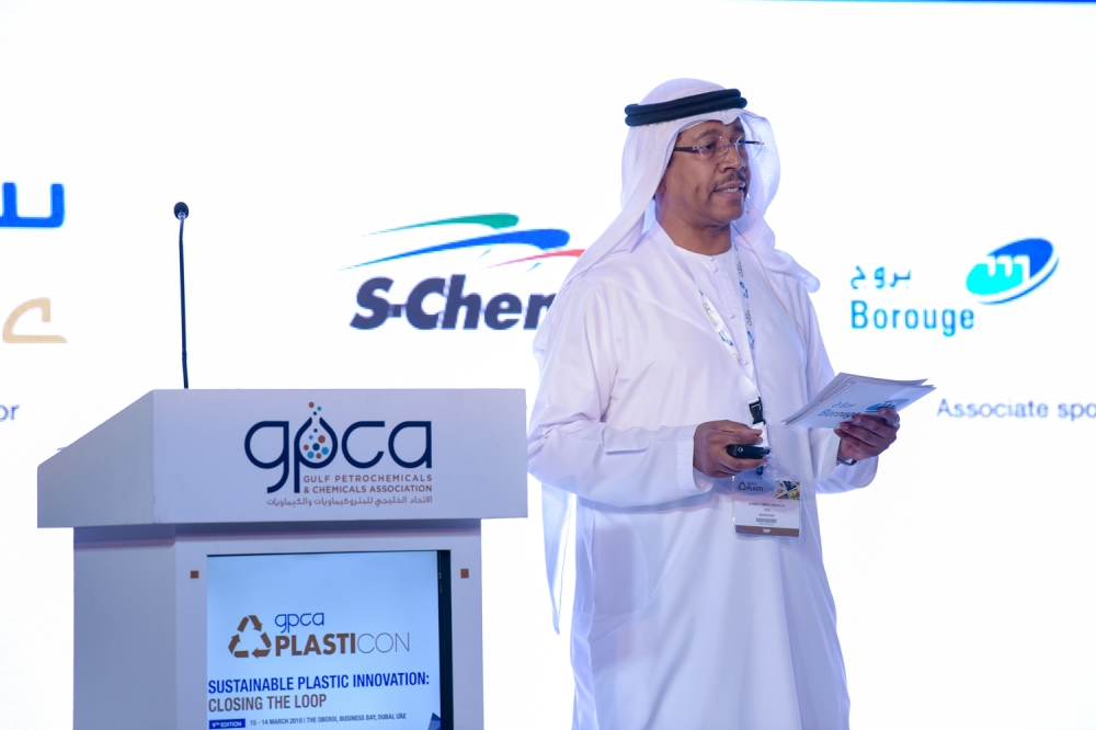 Ahmed Omar Abdulla, CEO Borouge and chairman GPCA Plastics Committee, opened the event. — Courtesy photo