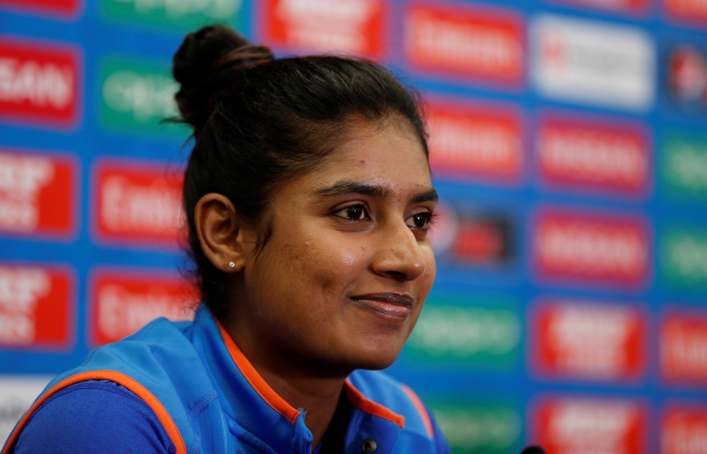 File photo shows India's Mithali Raj during a press conference in the Women's Cricket World Cup in London. — Reuters