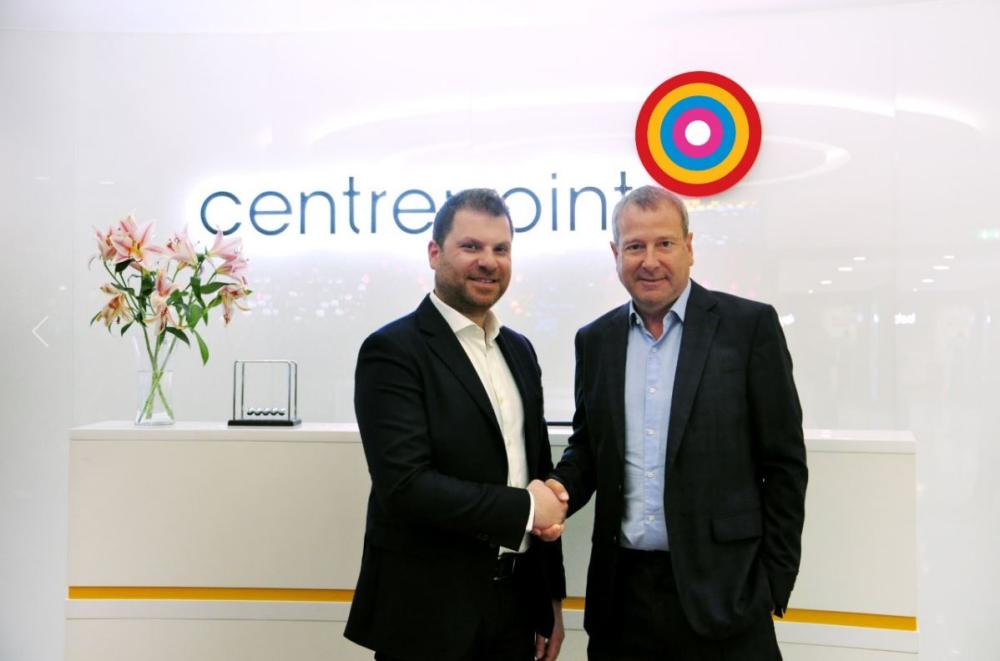 Anghami's Eddy Maroun and Centrepoint's Simon Cooper. — Courtesy photo