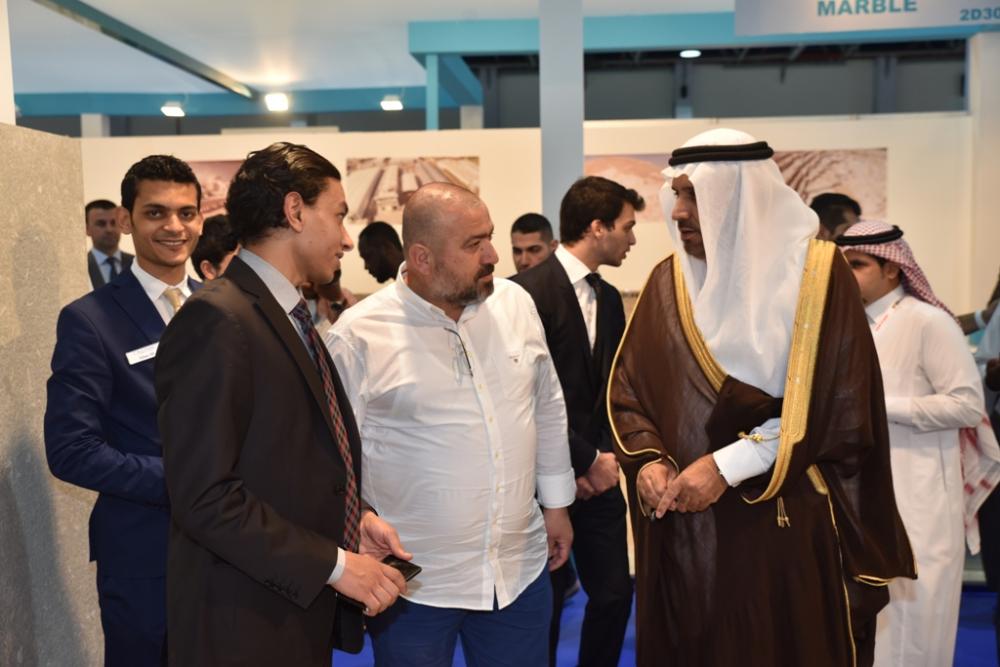 Mohammad A. Al-Amri, general manager of the SCTH in Makkah Province, visits Stone & Surface Saudi Arabia 2017. — Courtesy photo