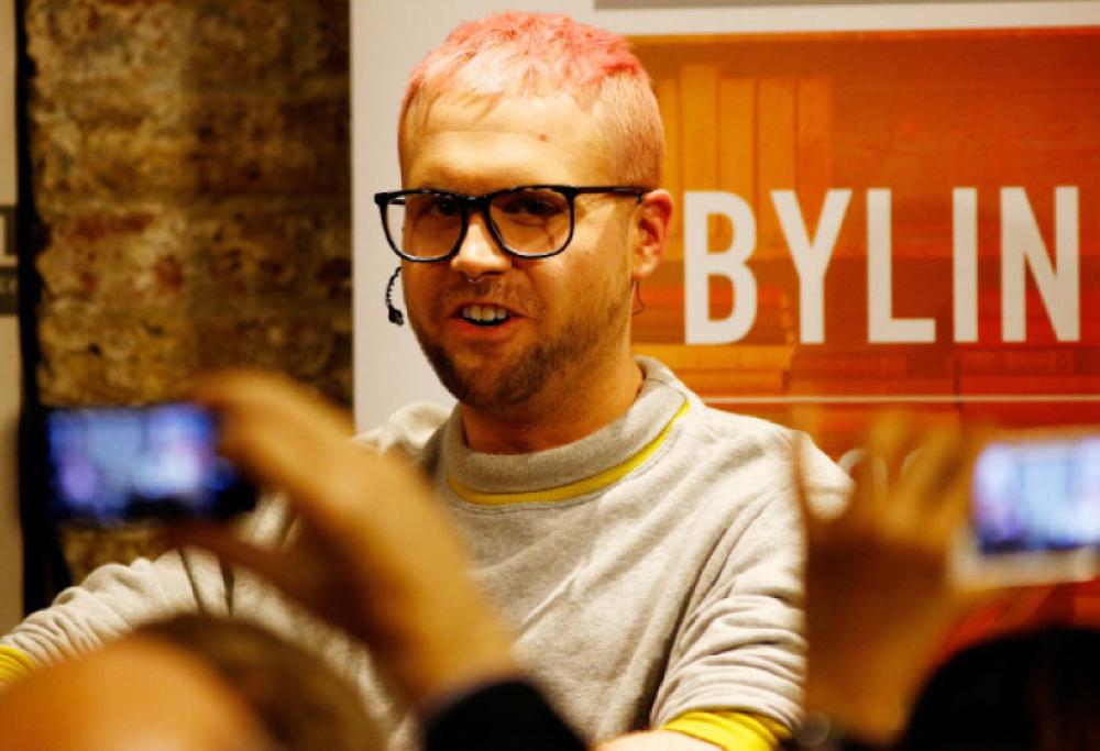 Christopher Wylie, a whistleblower who formerly worked with Cambridge Analytica, the consulting firm that is said to have harvested private information from more than 50 million Facebook users, speaks at the Frontline Club in London, Britain, on Tuesday. — Reuters