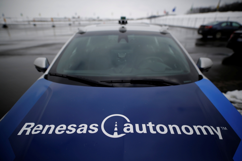 A self-driving car drives during a demonstration at the Renesas Electronics autonomous vehicle test track in Stratford, Ontario, Canada, in this March 7, 2018 file photo. — Reuters