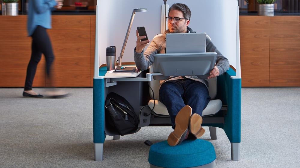 Steelcase, a premier research-led furniture manufacturer for the workplace, healthcare and education spaces, has won an award for  its Brody WorkLounge. — Courtesy photo