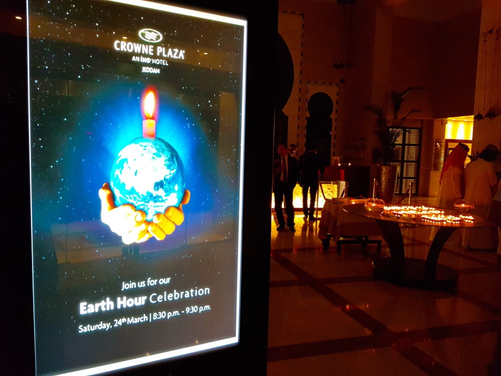 Crowne Plaza Jeddah marks Earth Hour