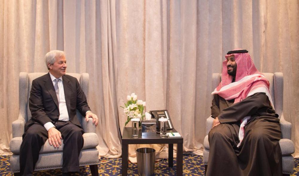 Crown Prince Muhammad Bin Salman, deputy premier and minister of defense, met in New York on Friday with the five permanent members of the Security Council, including French representative Francois Delattre; US representative Nikki Haley; Russian representative Vasily Nebenzya; Chinese representative Ma Zhaoxu and British deputy permanent representative Jonathan Allen. — SPA photos