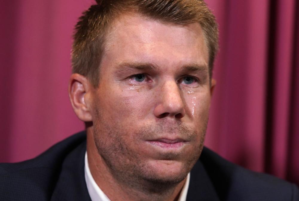 Former Australia cricket team vice captain David Warner speaks during a press conference at the offices of Cricket New South Wales in Sydney Saturday. — EPA