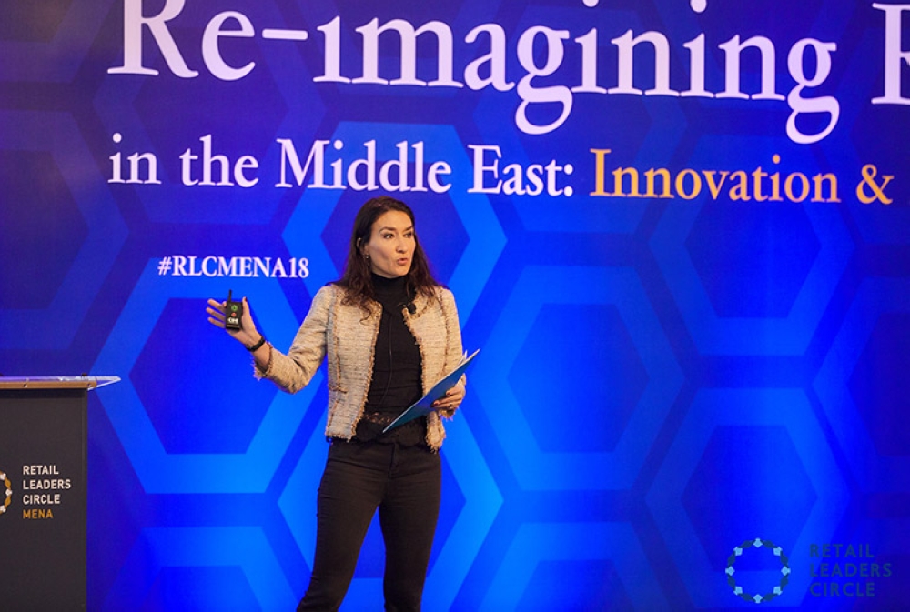 Gemma D’Auria, leader of the retail practice at McKinsey Middle East, at RLC MENA 2018.