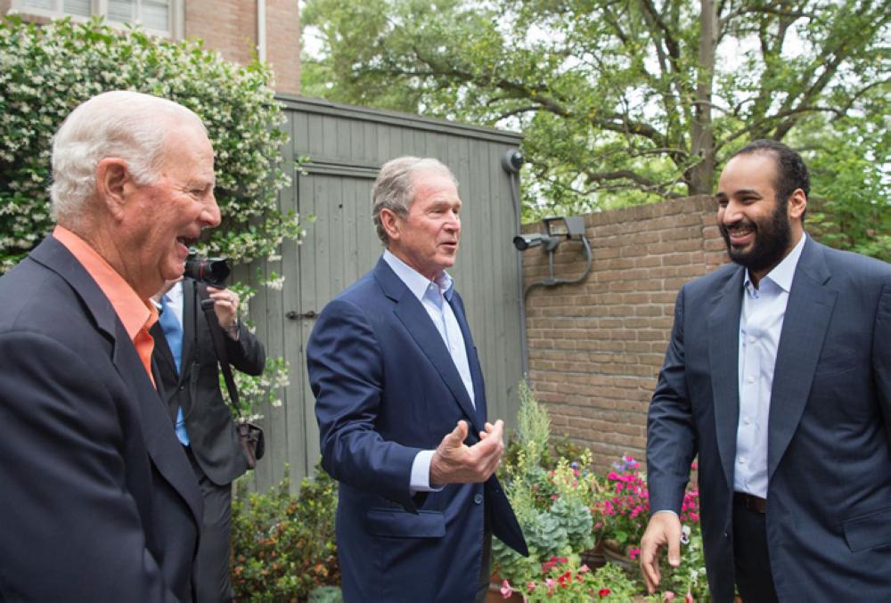 Saudi Crown Prince visits Bush senior