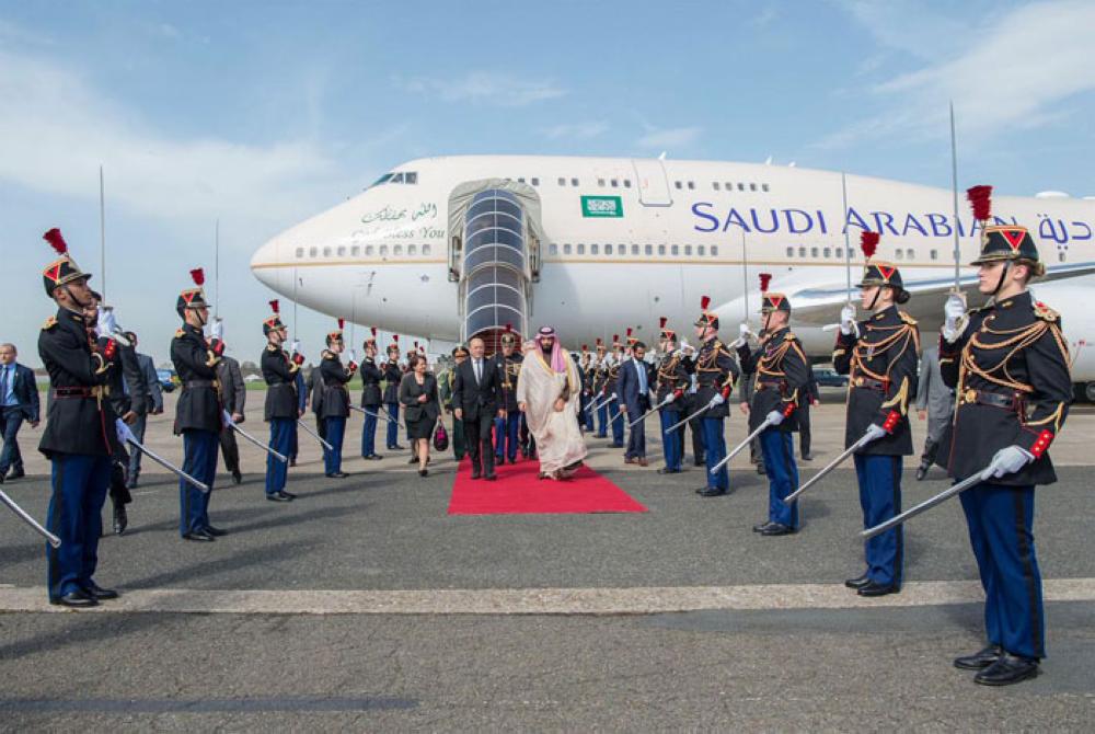 Saudi Crown Prince arrives in Paris