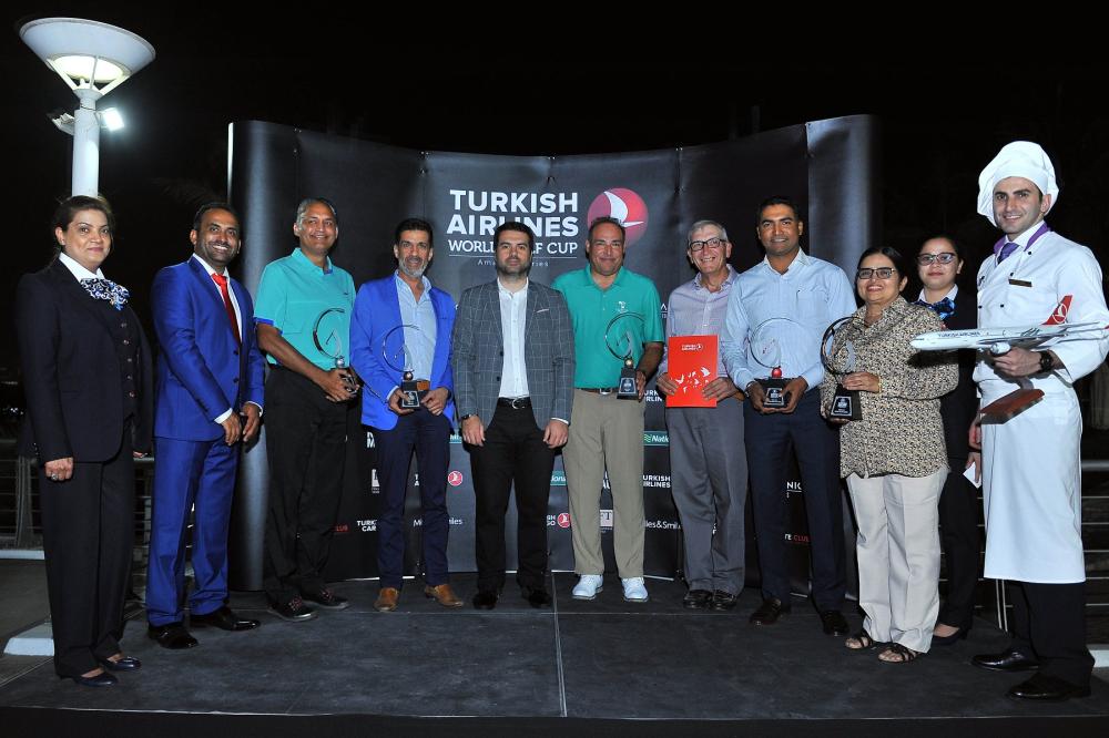 The winners at the Turkish Airlines World Golf Cup in Dubai Creek & Yacht Club. — Courtesy photo