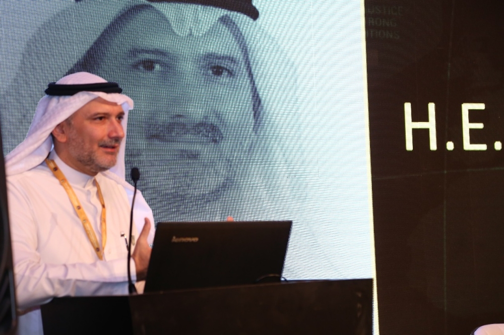 Dr. Nabeel, speaks about the transformation of Saudi Arabia’s national economy and how it is effecting startups, at the AIM Startup Conference in Dubai. — Courtesy photo