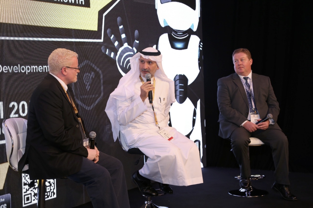Dr. Nabeel, speaks about the transformation of Saudi Arabia’s national economy and how it is effecting startups, at the AIM Startup Conference in Dubai. — Courtesy photo