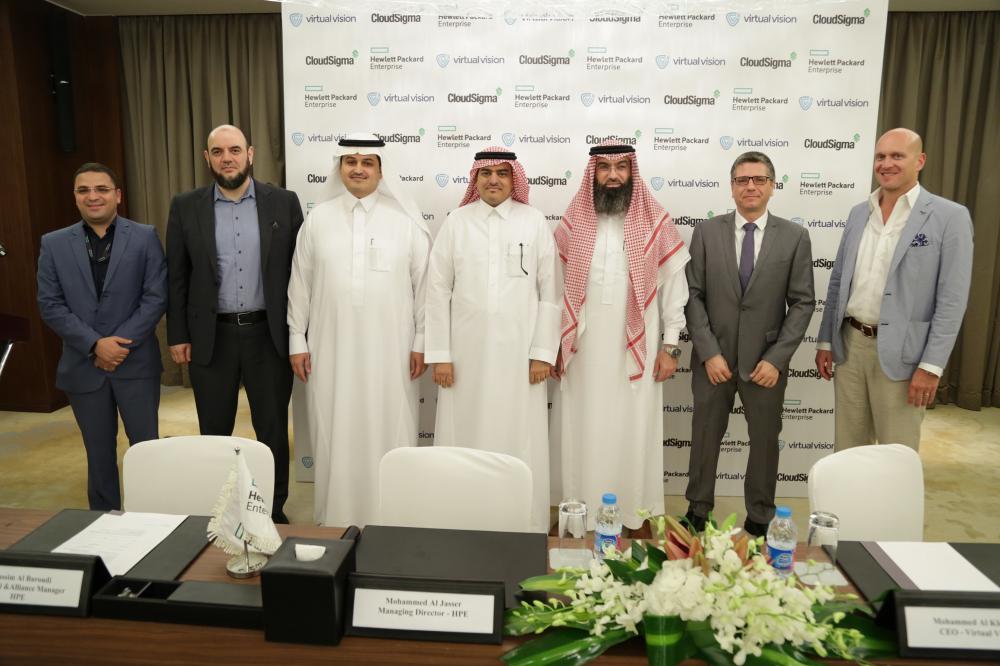Mohammed Al Jasser (left), and Mohammed Al Kharouf at the launch ceremony