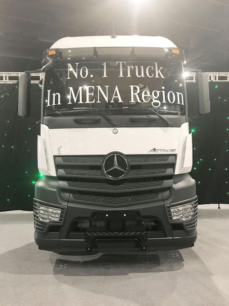 New Mercedes-Benz trucks 
launched at Dhahran Expo