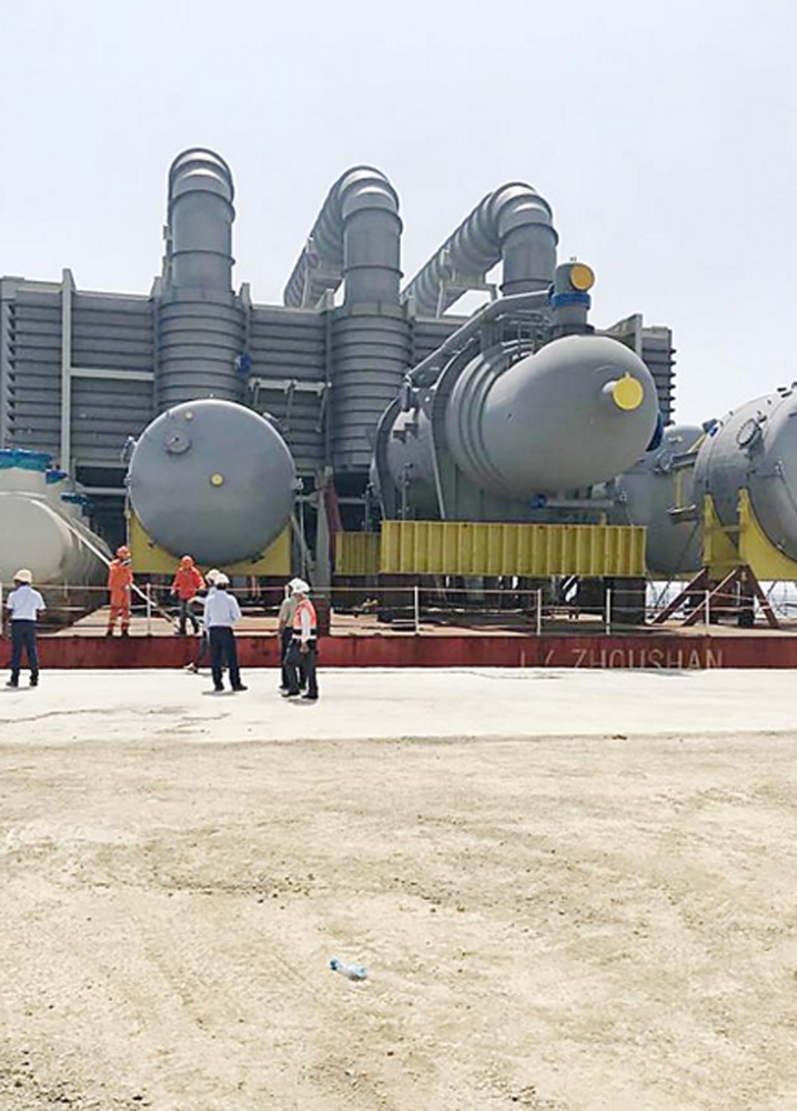 The new desalination plant at Shoaiba 2 station will start pumping water before the coming Haj season. — Okaz photo