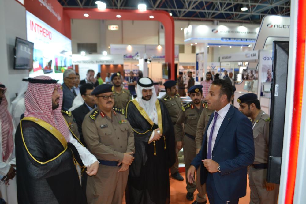 Director of the General Department of Civil Defense in Jeddah, Dr. Talal bin Ibrahim Badawi, inaugurates the Intersec Saudi Arabia 2018 