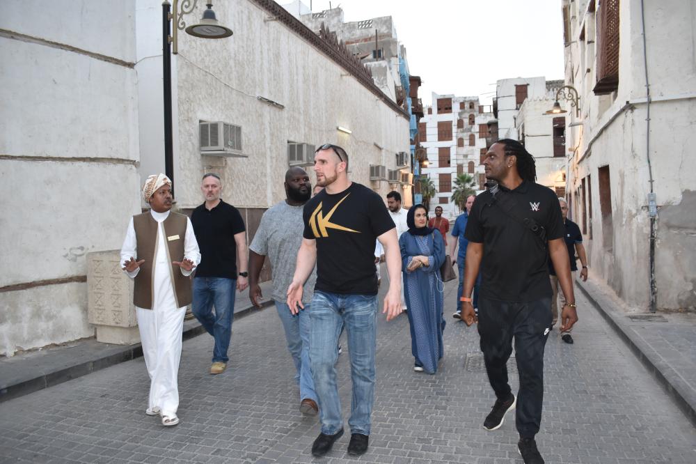 WWE wrestlers visit historic Jeddah