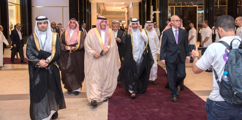 (from left to right) Abdulaziz Al-Helaissi, GIB Group CEO; Sheikh Mohammed Bin Khalifa Bin Ahmed Al Khalifa and Mushari AlOtaibi, GIB Group Chief Operating Officer and KSA Country Head.