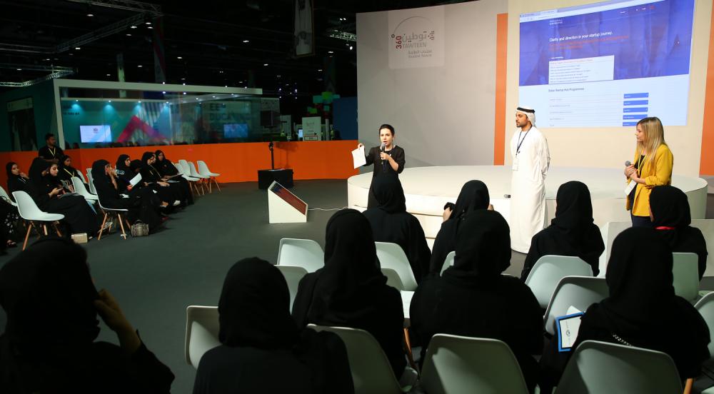 Dubai Startup Hub workshop during the Tawteen 360 Student Forum