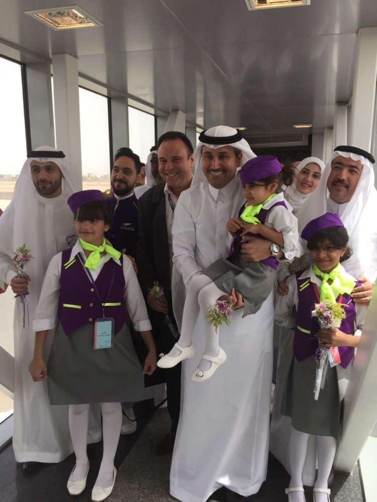 Tabuk welcomes 
first flight today