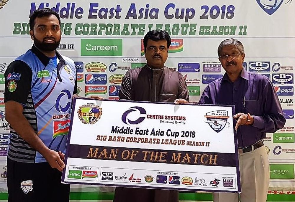 Amir Siddique — Man of the Match