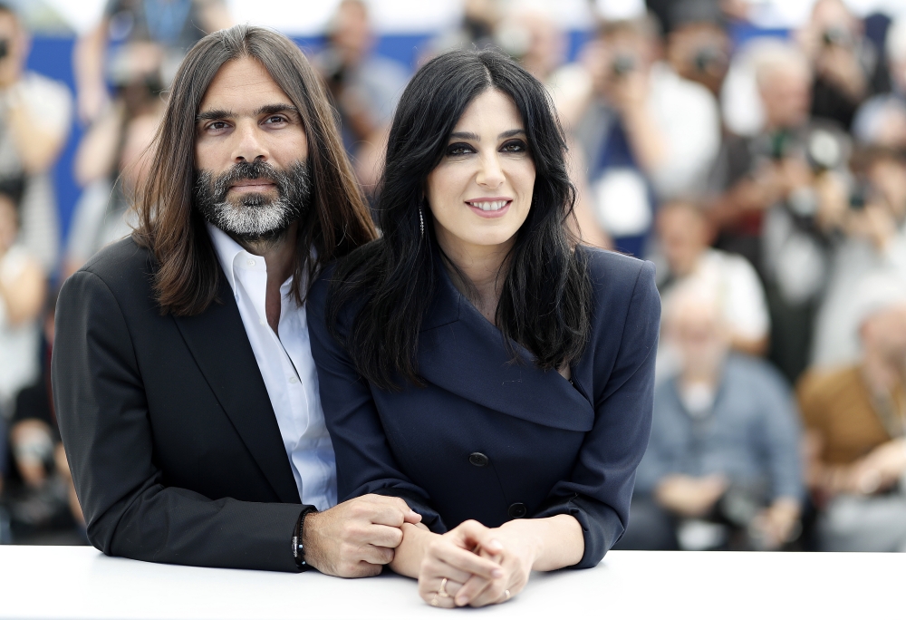 Producer Khaled Mouzanar and director Nadine Labaki pose during the photocall for 