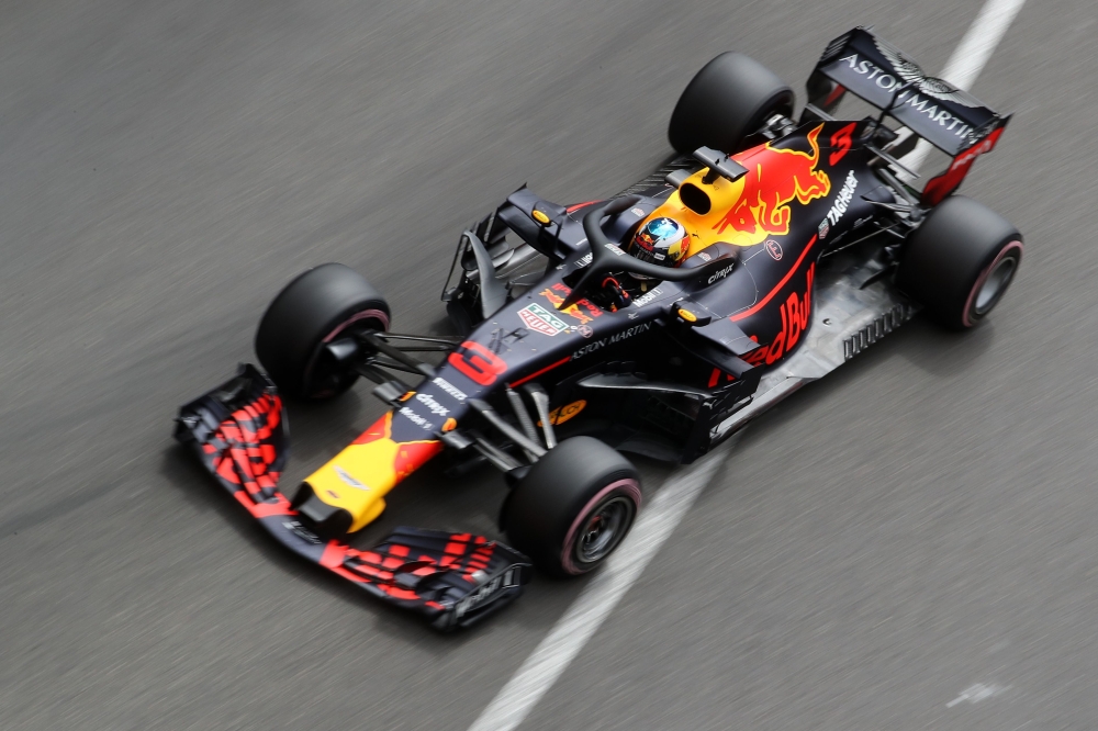 Red Bull Racing's Australian driver Daniel Ricciardo drives during the first practice session at the Monaco street circuit on May 24, 2018 in Monaco, ahead of the Monaco Formula 1 Grand Prix. — AFP