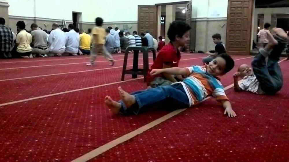 When children are a source
of distraction in mosques